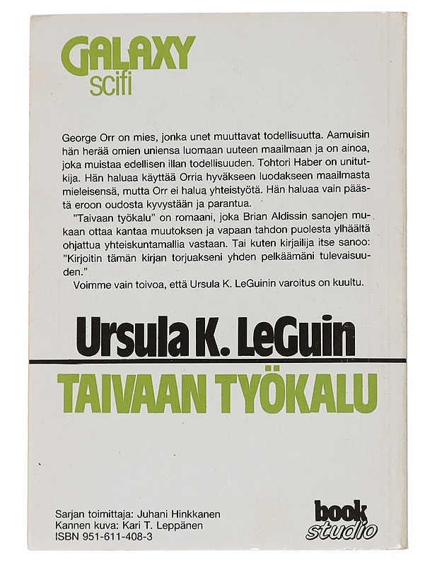 TAIVAAN TYÖKALU - LE GUIN, URSULA - Romaanit ja novellit - 10105448583 - 1