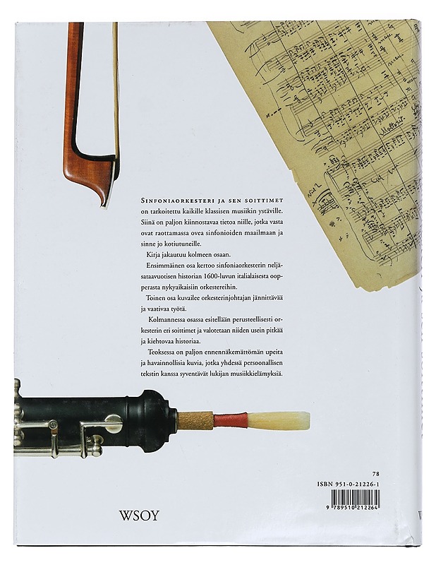 Sinfoniaorkesteri ja sen soittimet - Kruckenberg, Sven - Tietokirjat ja oppaat - 10105448588 - 1