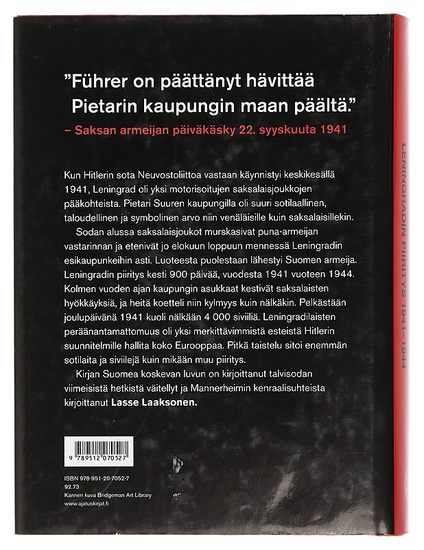 900 kauhun päivää : Leningradin piiritys 1941-1944 - Glantz, David M. - Historiakirjat - 10105448608 - 1