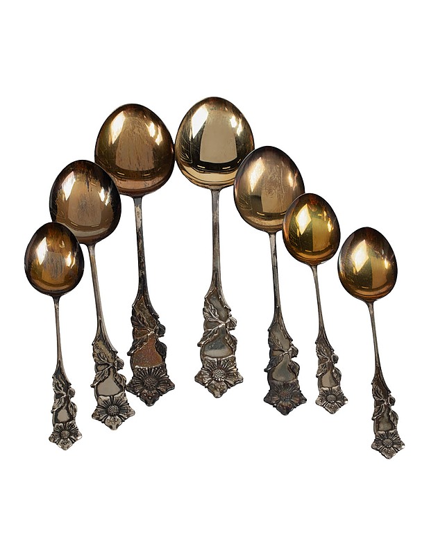 Alpakka lusikat, 7 kpl - Aterimet - 10105448612 - 0