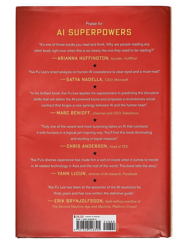AI superpowers : China, Silicon Valley, and the new world order - Kai-Fu Lee - Tietokirjat ja oppaat - 10105448615 - 1