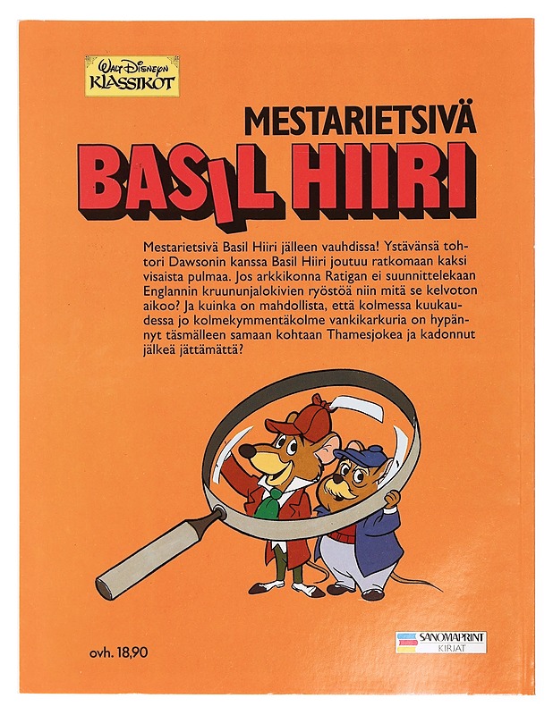 Mestarietsivä Basil Hiiri - Suuri junaryöstö - Disney - Sarjakuvat - 10105448636 - 1