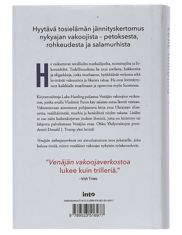 Venäjän vakoojaverkosto - Harding, Luke - Elämäkerrat ja muistelmat - 10105448657 - 1