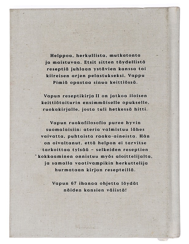 Vapun reseptikirja. II - Pimiä, Vappu - Ruokakirjat - 10105448664 - 1