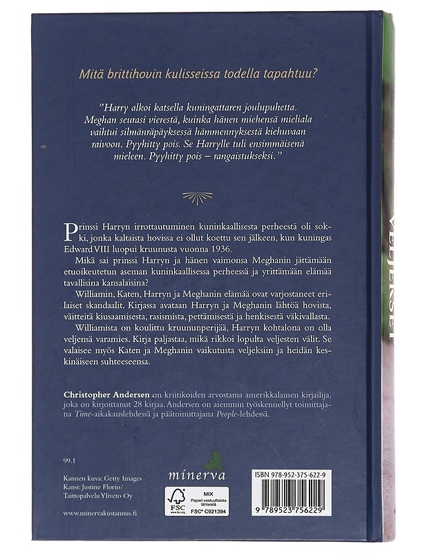 Kuninkaalliset veljekset ; Williamin, Katen, Harryn ja Meghanin yksityiselämä valokeilassa - Andersen, Cristopher - Elämäkerrat ja muistelmat - 10105448677 - 1