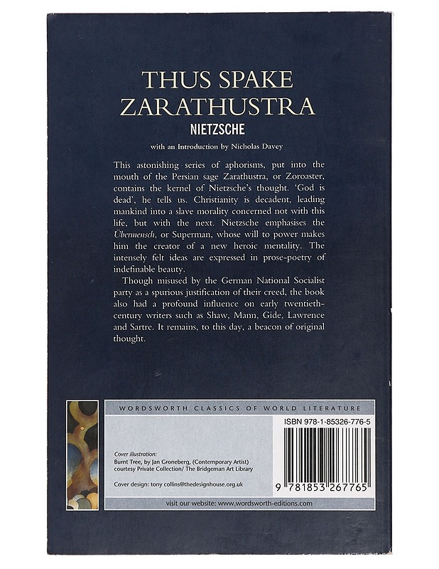 Thus spake Zarathustra - Nietzsche, Friedrich - Romaanit ja novellit - 10105448695 - 1