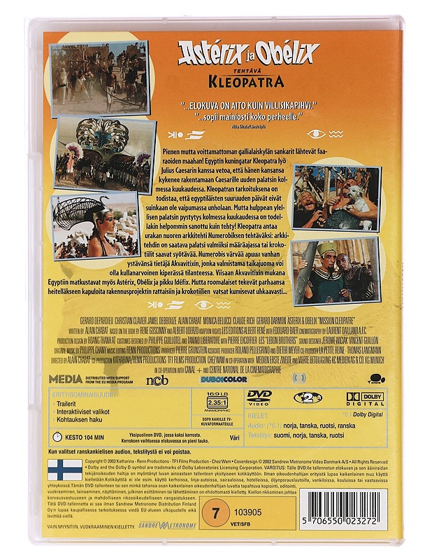 Asterix et Obelix Tehtävä Kleopatra - DVD - DVD-elokuvat - 10105448720 - 1