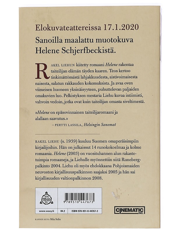 Helene : romaani Helene Schjerfbeckin elämästä - Rakel Liehu - Romaanit ja novellit - 10105448722 - 1