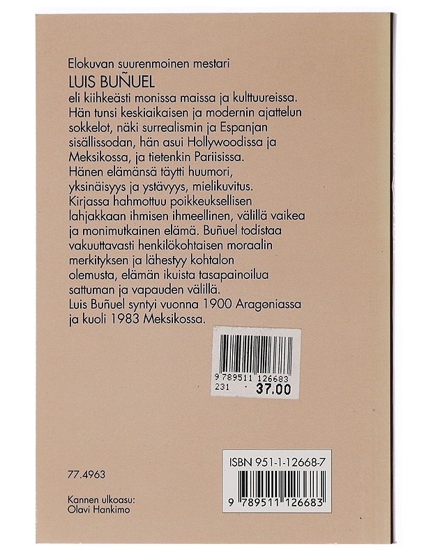 Viimeinen henkäykseni - Buñuel, Luis - Elämäkerrat ja muistelmat - 10105448730 - 1
