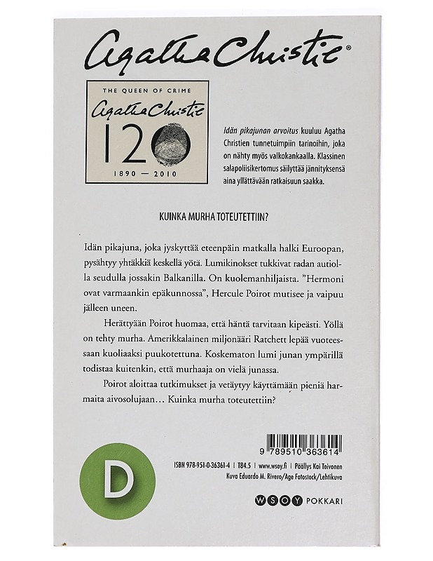 Idän pikajunan arvoitus - Christie, Agatha - Jännitys ja dekkarit - 10105448748 - 1