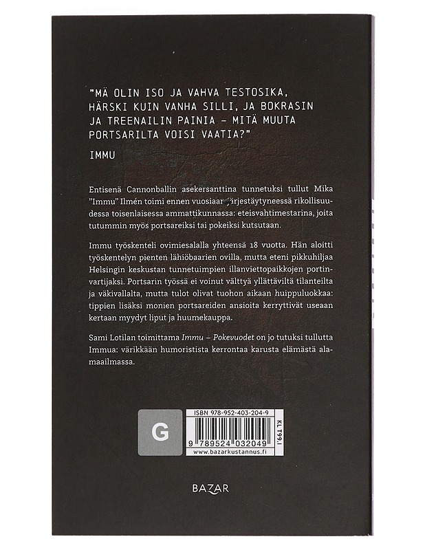 Immu / pokevuodet - Ilmén, Mika - Elämäkerrat ja muistelmat - 10105448761 - 1