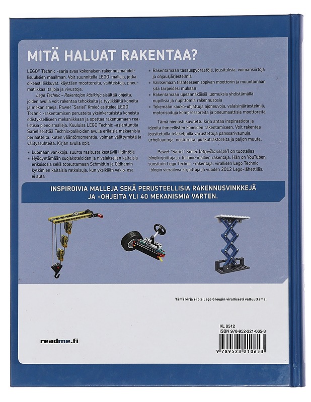 Lego Technic : rakentajan käsikirja - Kmie?, Pawel - Tietokirjat ja oppaat - 10105448791 - 1
