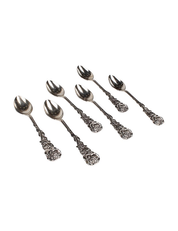 Ruusukuvioiset lusikat, 6 kpl - Aterimet - 10105448792 - 1