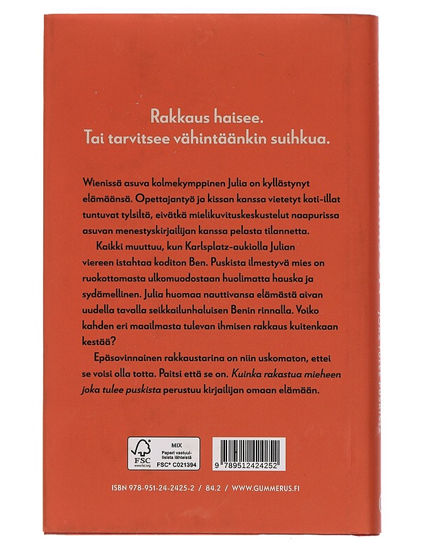 Kuinka rakastua mieheen joka tulee puskista - Abrahamson, Emmy - Romaanit ja novellit - 10105448799 - 1