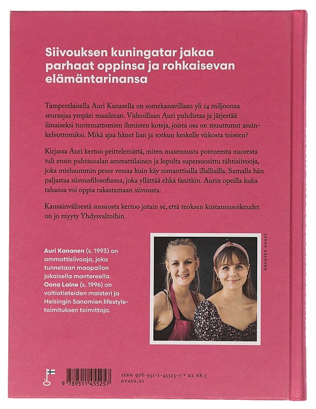 Aurin siivousrakkauskirja - Oona Laine - Elämäkerrat ja muistelmat - 10105448810 - 1