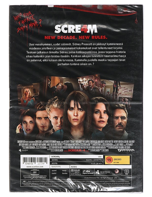 Scream 4 - DVD - DVD-elokuvat - 10105448845 - 1