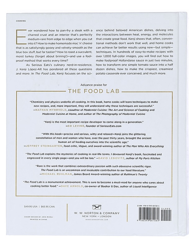 The food lab : better home cooking through science - López-Alt, J. Kenji - Tietokirjat ja oppaat - 10105448869 - 1