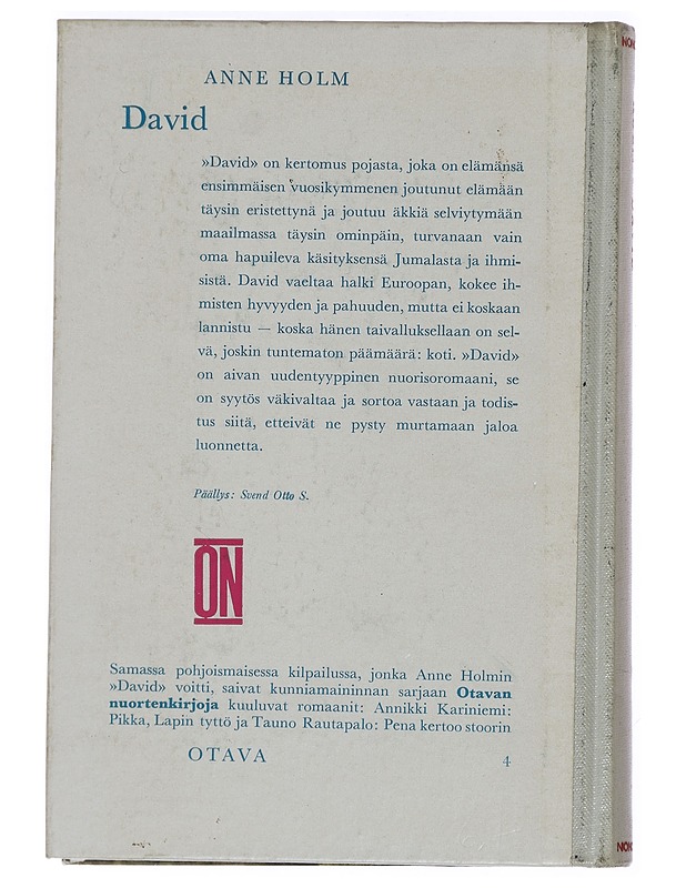 David : Nuorisonromaani - Anne Holm - Romaanit ja novellit - 10105448874 - 1