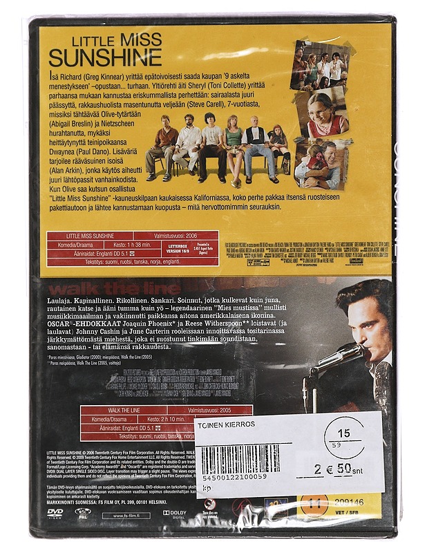 Little Miss Sunshine/Walk The Line - DVD - DVD-elokuvat - 10105448887 - 1