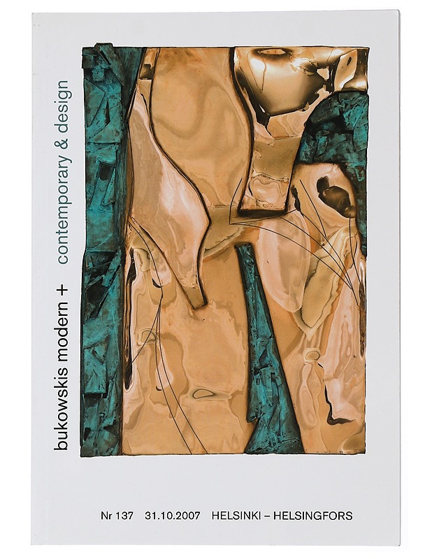 Bukowskis moderna + contemporary & design nr 137 - Taide- ja kulttuurikirjat - 10105448908 - 0