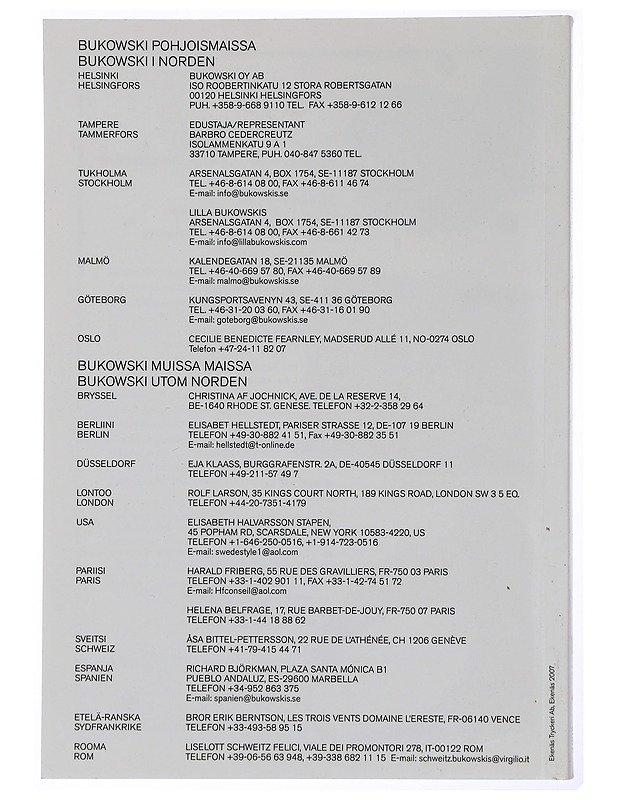 Bukowskis moderna + contemporary & design nr 137 - Taide- ja kulttuurikirjat - 10105448908 - 1