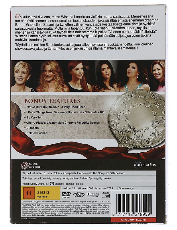 Desperate Housewives: Täytä viides kausi "The Red Hot Edition" - DVD-elokuvat - 10105448919 - 1
