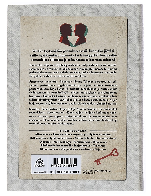 Parisuhteen tunnelukot : avaimia toimivaan rakkauteen - Kimmo Takanen - Tietokirjat ja oppaat - 10105448931 - 1