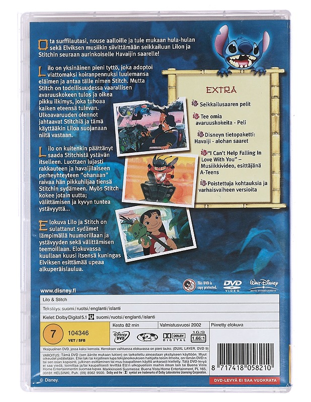Lilo & Stitch 2:n levyn Erikoisjulkaisu - DVD - DVD-elokuvat - 10105448997 - 1