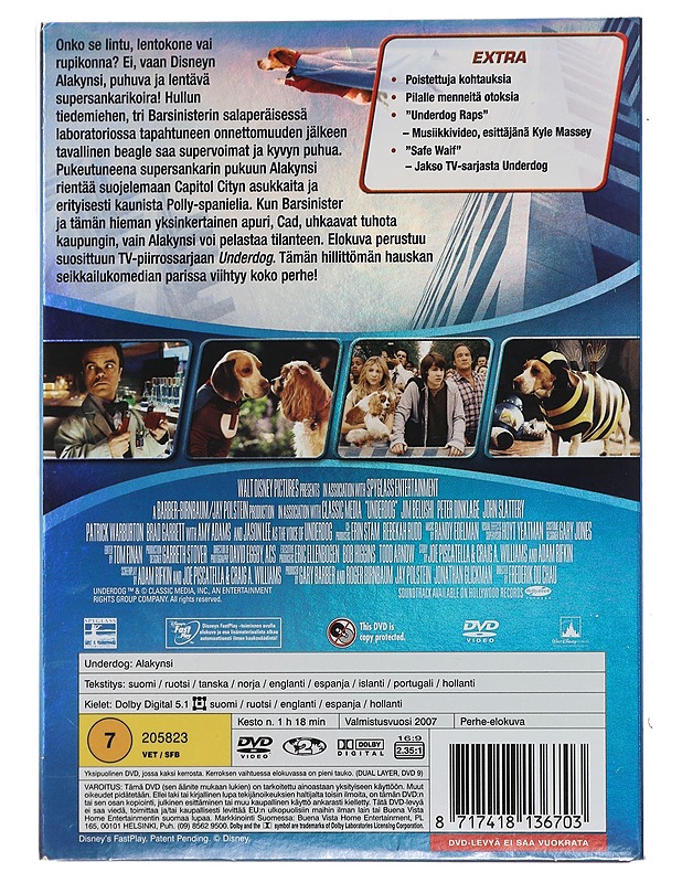 Walt Disney Underdog alakynsi - DVD - DVD-elokuvat - 10105449039 - 1
