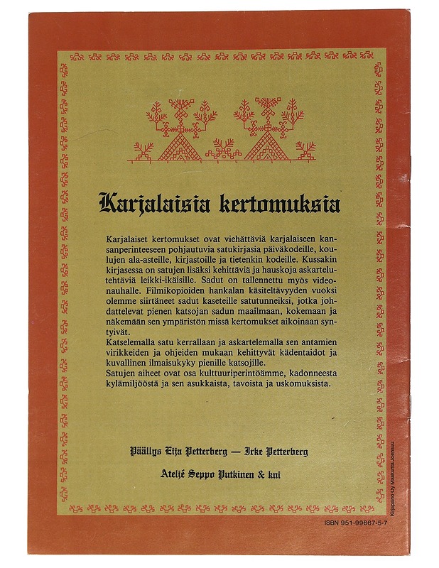 Karjalaisia kertomuksia - Satuja Karjalasta 3 osa: Luonnonvoimat - Nuorten kirjat - 10105449047 - 1