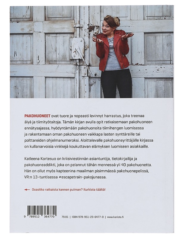 Pakohuone : suunnittele, toteuta, pakene - Katleena Kortesuo - Tietokirjat ja oppaat - 10105449109 - 1