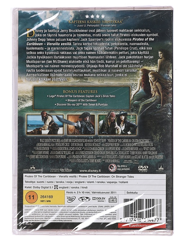 Pirates of the Caribbean vierailla vesillä - DVD - DVD-elokuvat - 10105449114 - 1