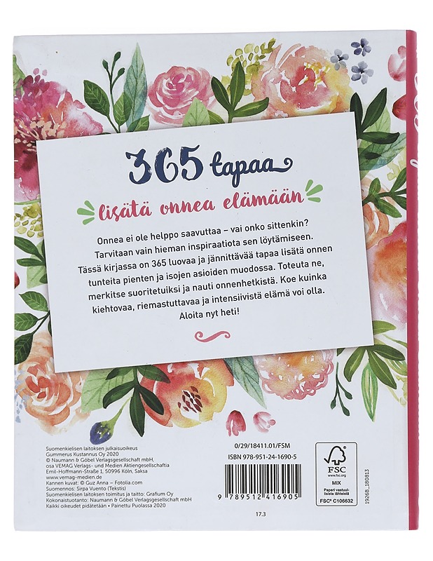 365 tapaa lisätä onnea elämään  - Tietokirjat ja oppaat - 10105449113 - 1