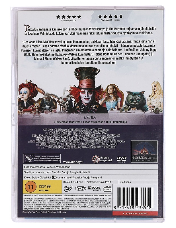 Liisa Ihmemaassa - DVD - DVD-elokuvat - 10105449154 - 1