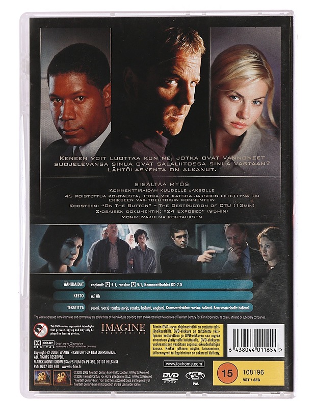 24: 2. tuotantokausi - DVD - DVD-elokuvat - 10105449165 - 1