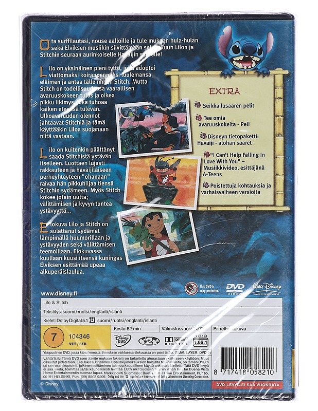 Lilo & Stitch 2:n levyn Erikoisjulkaisu - DVD - DVD-elokuvat - 10105449171 - 1