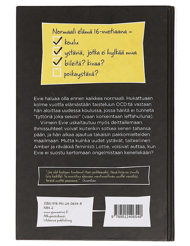 Oonko ihan normaali? - Bourne, Holly - Nuorten kirjat - 10105449187 - 1