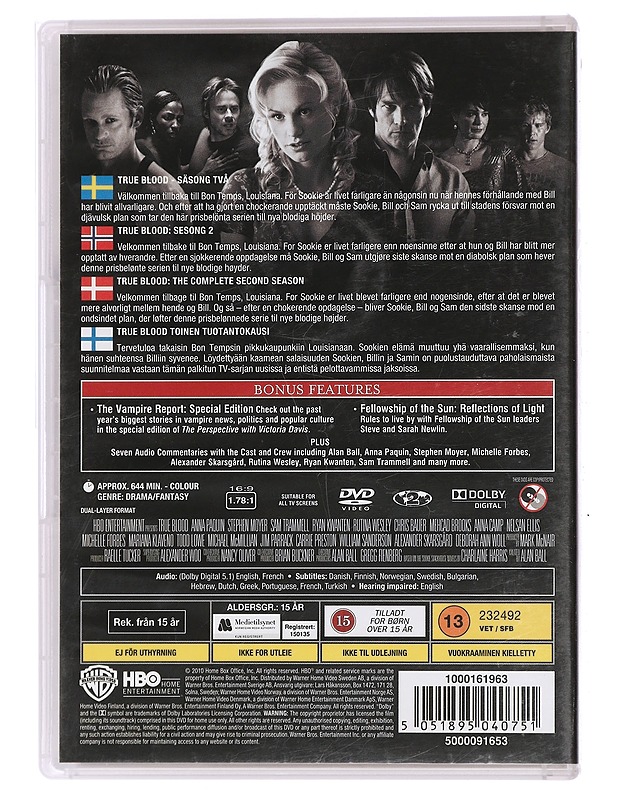 True Blood: Täytä kahdes kausi - DVD - DVD-elokuvat - 10105449252 - 1