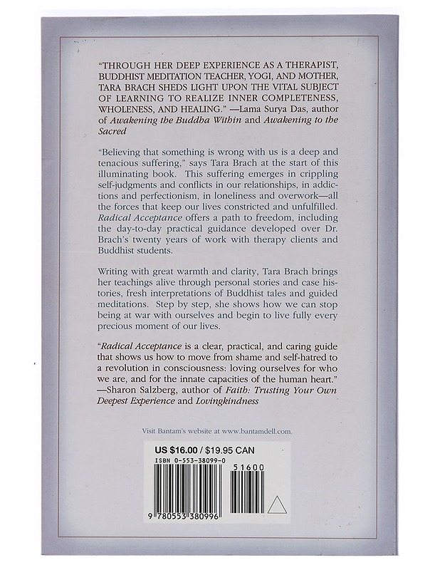 Radical acceptance : embracing your life with the heart of a Buddha - Tara Brach - Tietokirjat ja oppaat - 10105449265 - 1
