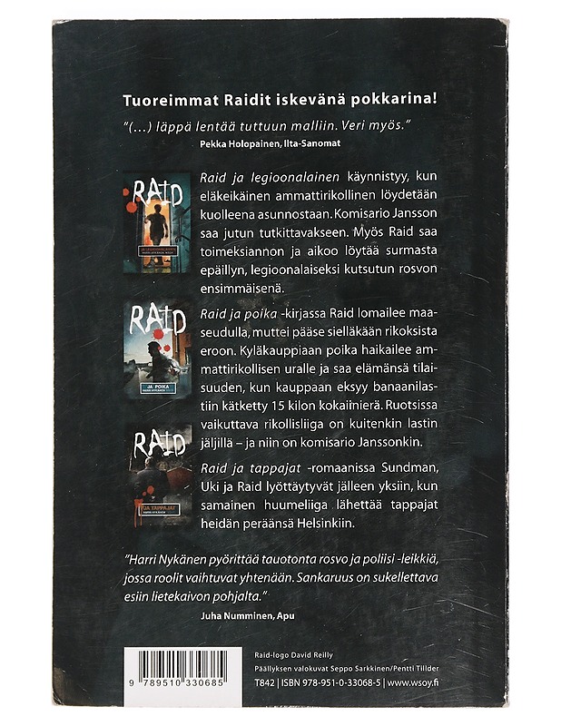 Raid ja legioonalainen ; Raid ja poika ; Raid ja tappajat - Harri Nykänen - Jännitys ja dekkarit - 10105449267 - 1