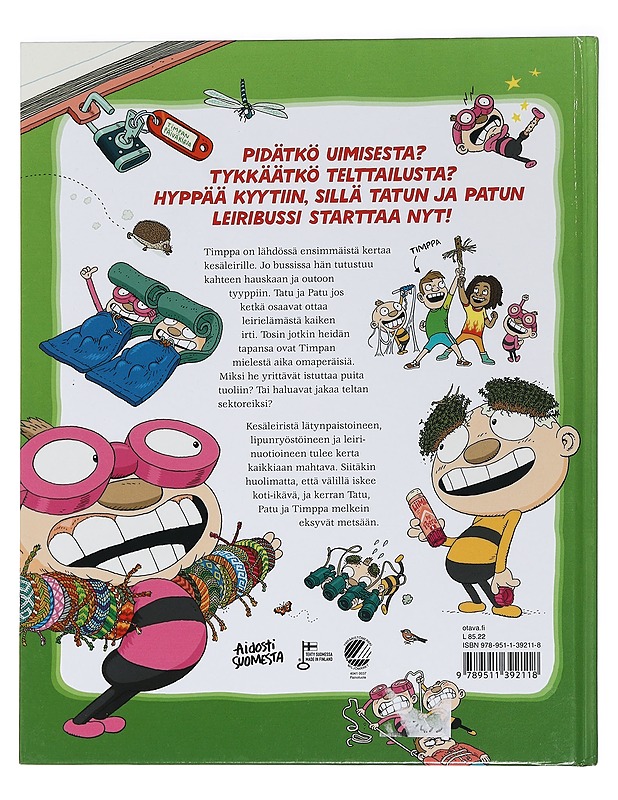 Tatu ja Patu kesäleirillä - Havukainen, Aino - Lastenkirjat - 10105449304 - 1