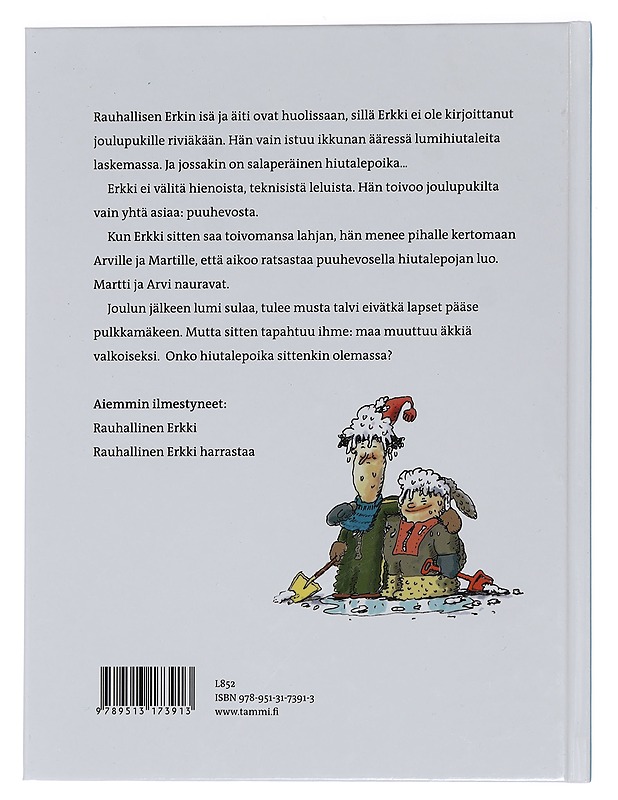 Rauhallinen Erkki ja hiutalepoika - Nopola, Tiina - Lastenkirjat - 10105449396 - 1