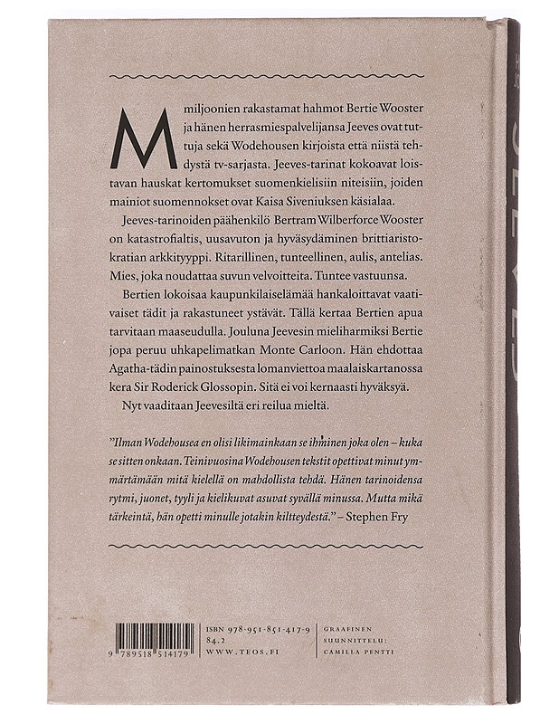 Hyvää joulua, Jeeves - Wodehouse, P. G. - Romaanit ja novellit - 10105449472 - 1