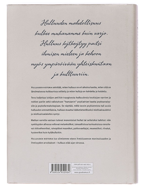 Hulluuden historia - Petteri Pietikäinen - Tietokirjat - 10105449474 - 1