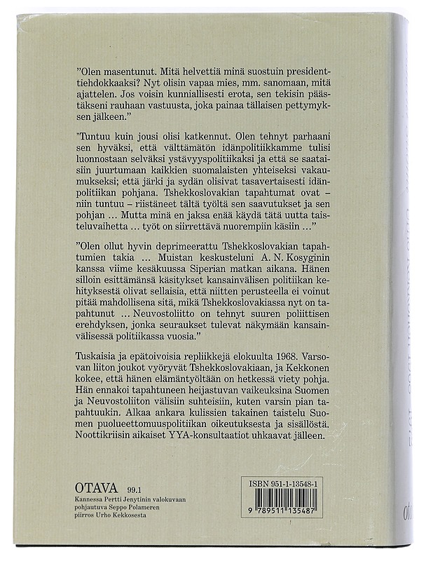 Taistelu puolueettomuudesta  Urho Kekkonen 1968 - 1972  - juhani suomi - Elämäkerrat ja muistelmat - 10105449505 - 1