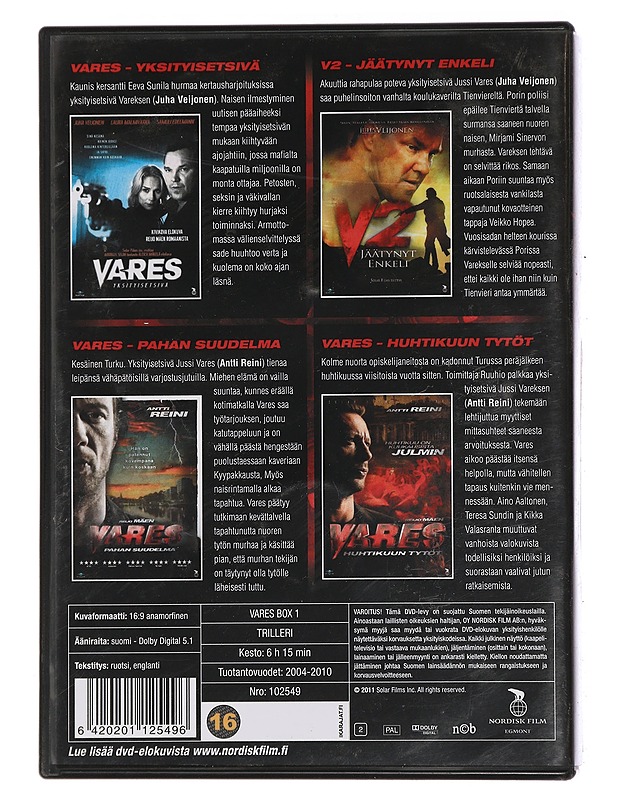 Vares DVD box 1 - DVD - DVD-elokuvat - 10105449510 - 1