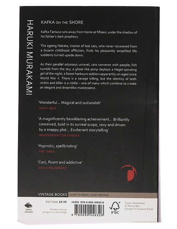 Kafka on the shore - Murakami, Haruki - Romaanit ja novellit - 10105449508 - 1
