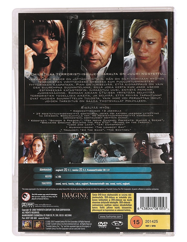 Twenty Four: Täytä neljäs kausi - DVD - DVD-elokuvat - 10105449522 - 1