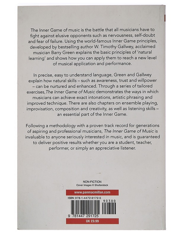 The Inner Game of Music - Green, Barry - Tietokirjat ja oppaat - 10105449552 - 1