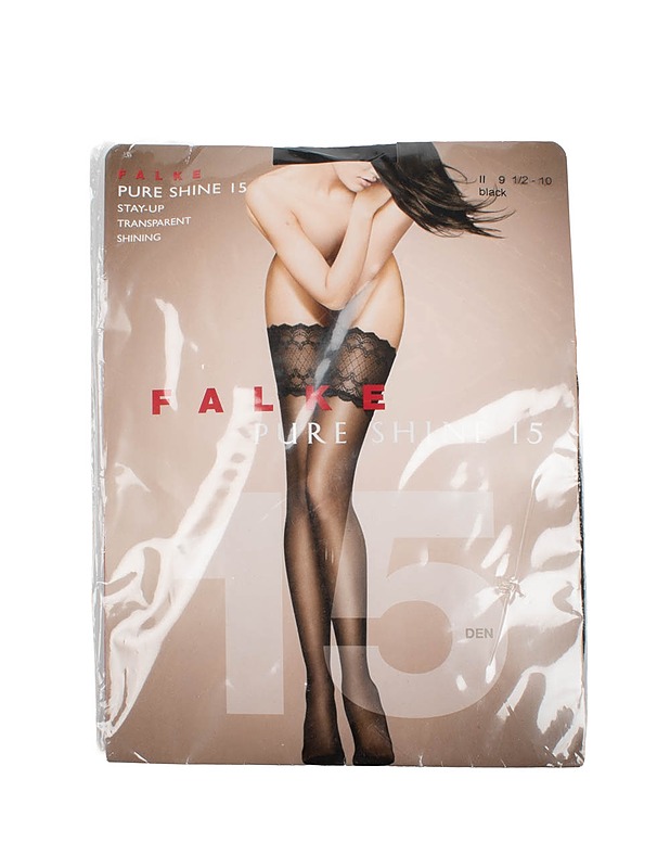 FALKE Pure Shine 15 stay-up sukat, II 9 1/2-10 - Asusteet - 10105449570 - 0